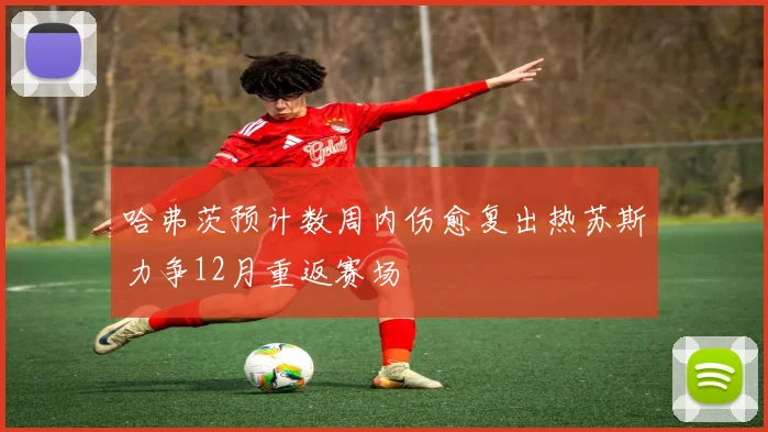 哈弗茨预计数周内伤愈复出热苏斯力争12月重返赛场