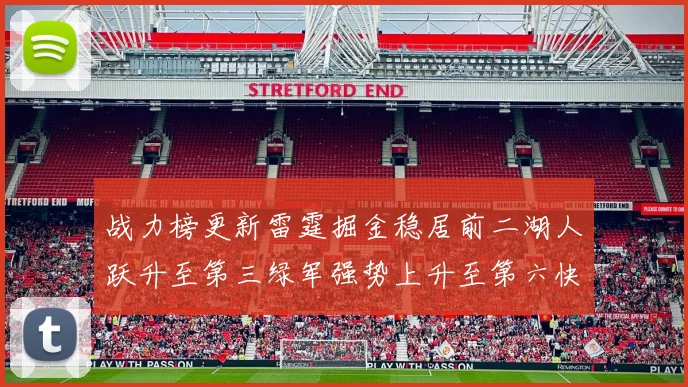 战力榜更新雷霆掘金稳居前二湖人跃升至第三绿军强势上升至第六快船垫底